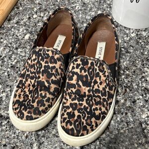 Steve Madden Animal Print Slip-On Sneakers